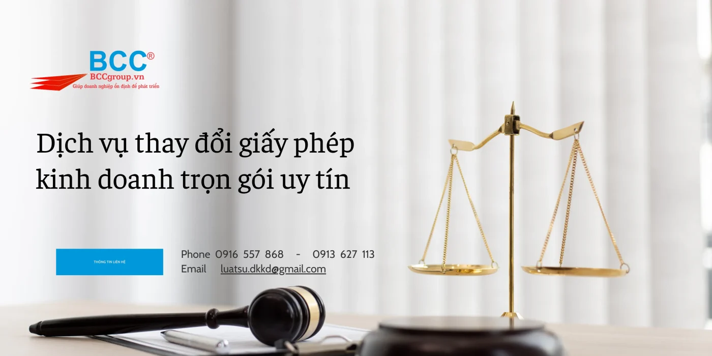 thay đổi giáy phép kinh doanh