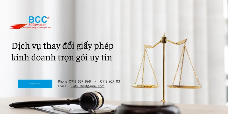 thay đổi giáy phép kinh doanh